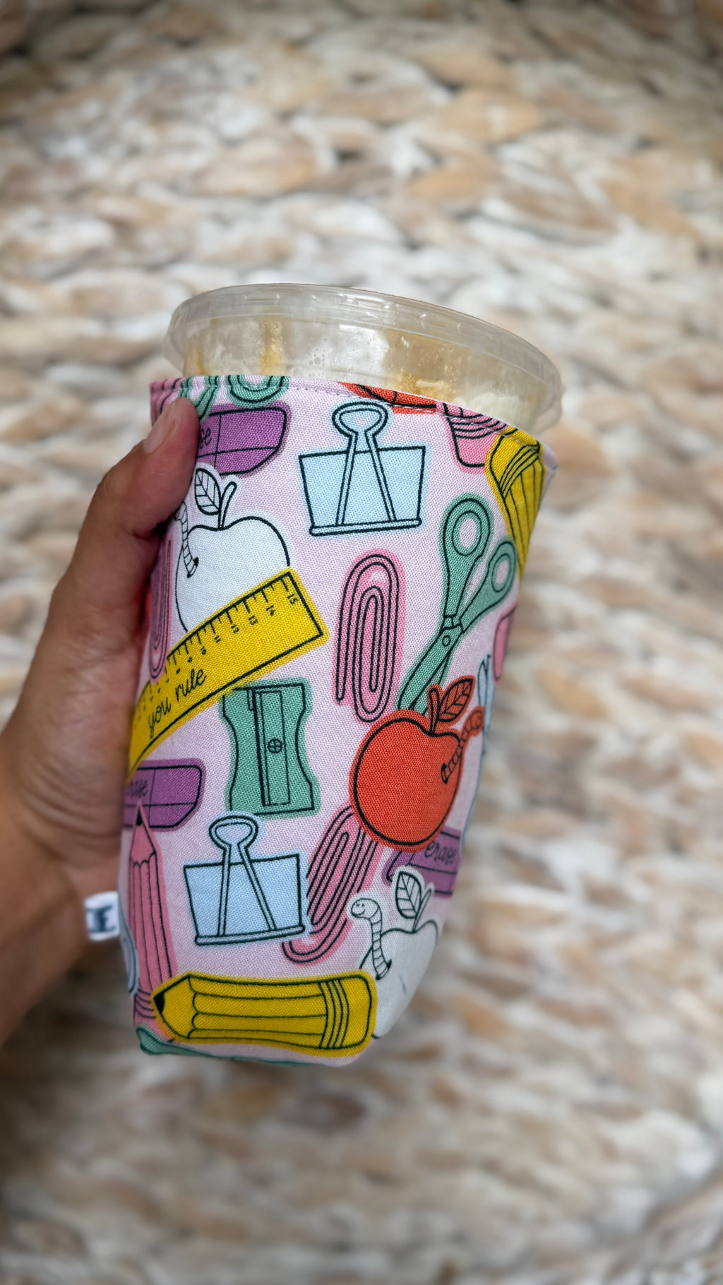 School Themed Iced Coffee Sleeve