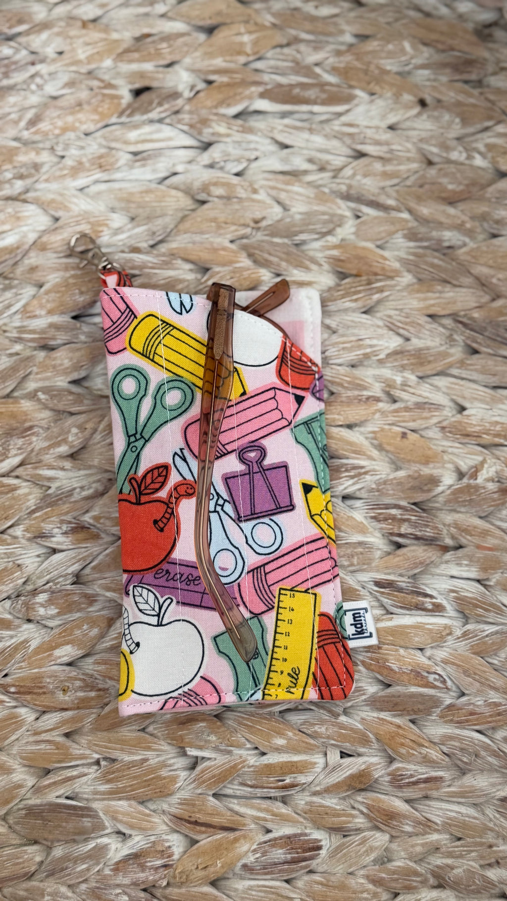 School Themed Glasses Case