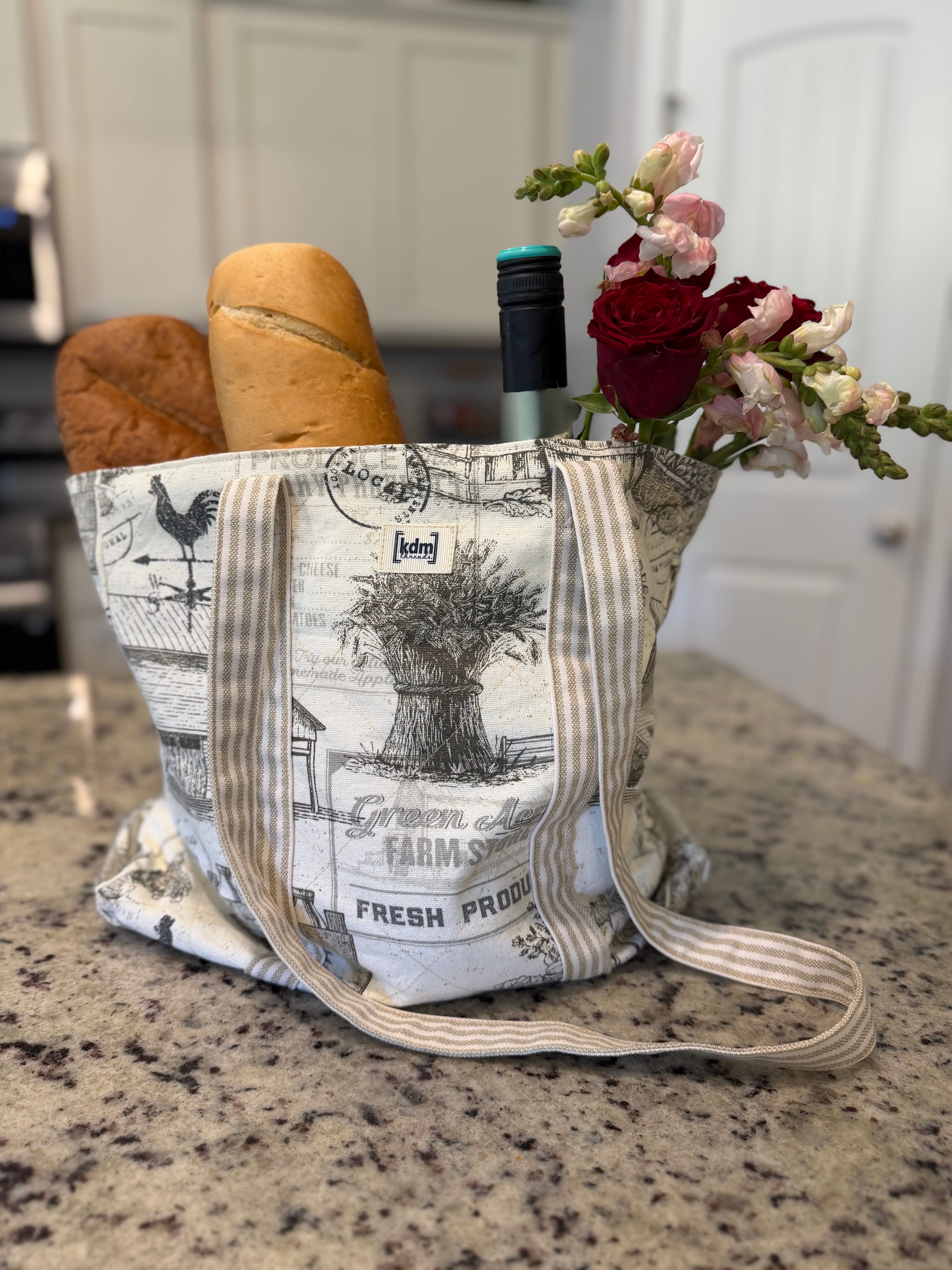 Farmhouse Market Tote • Everyday Reusable Bag