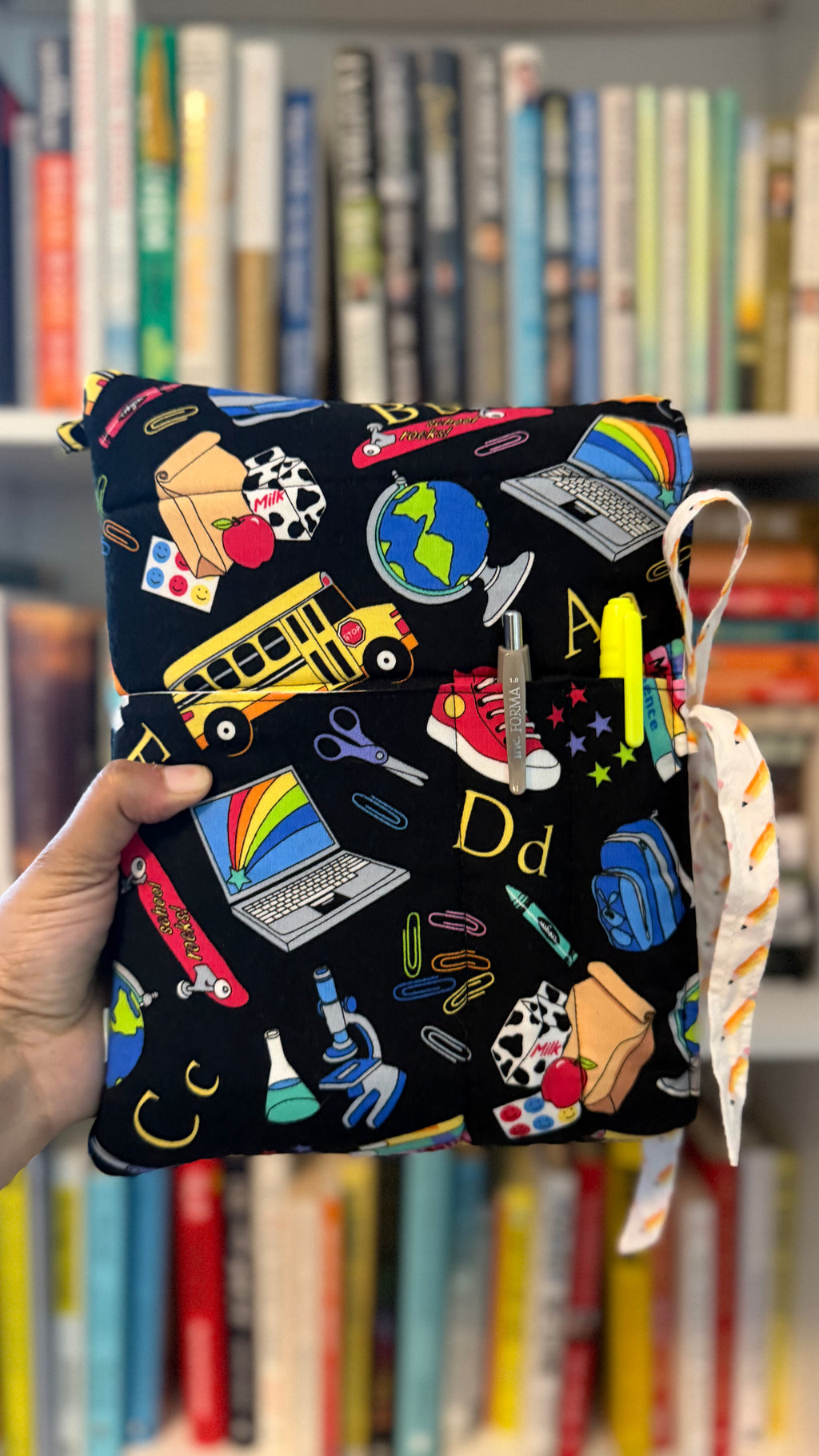 School Themed Book Sleeve