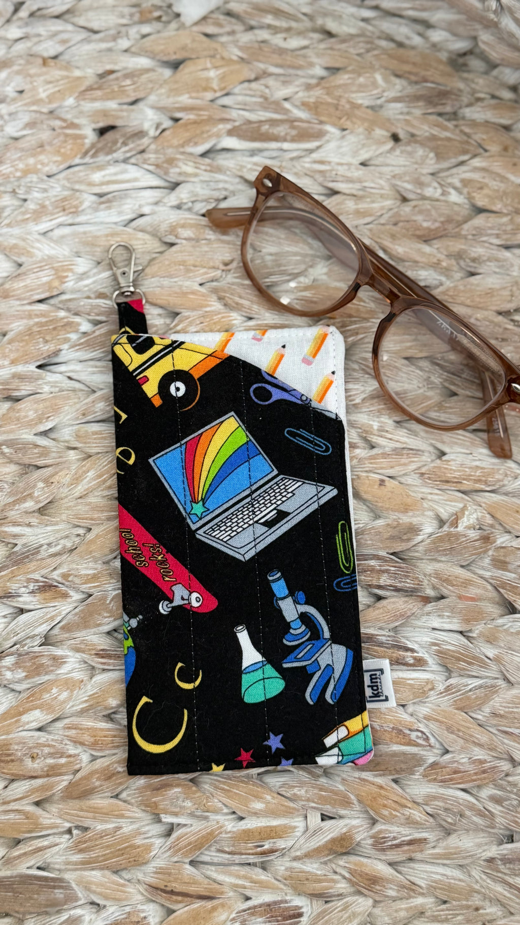 School Themed Glasses Case