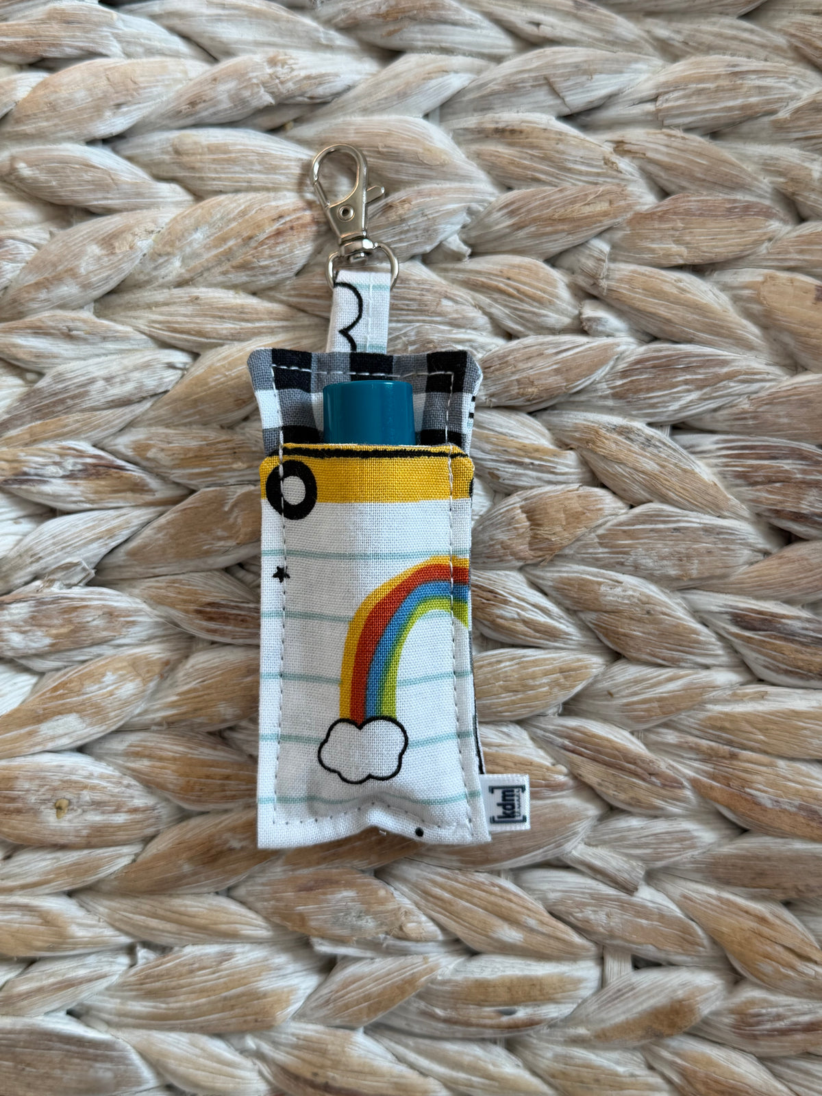 School Themed Chapstick Holder Keychain