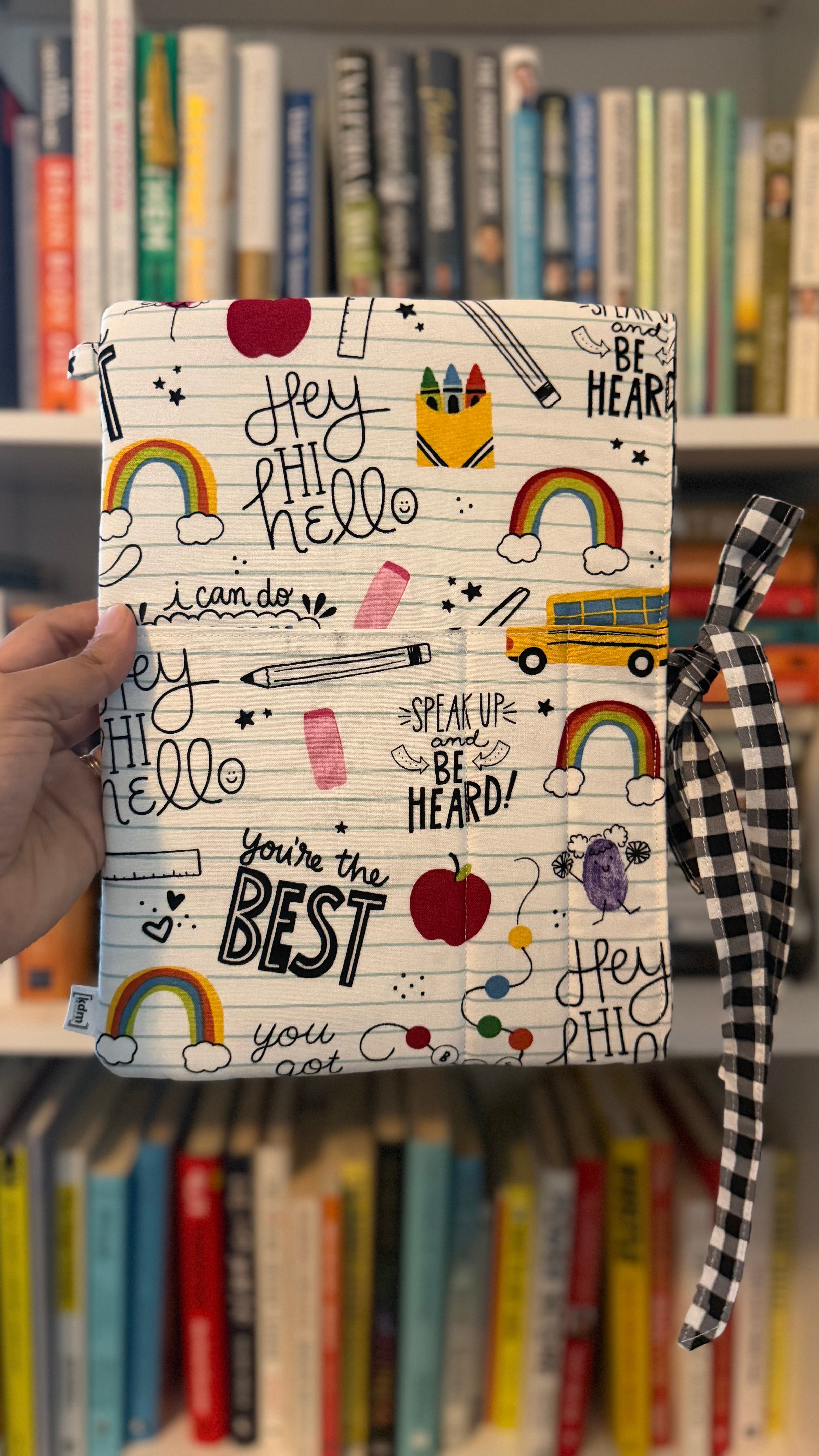 School Themed Book Sleeve
