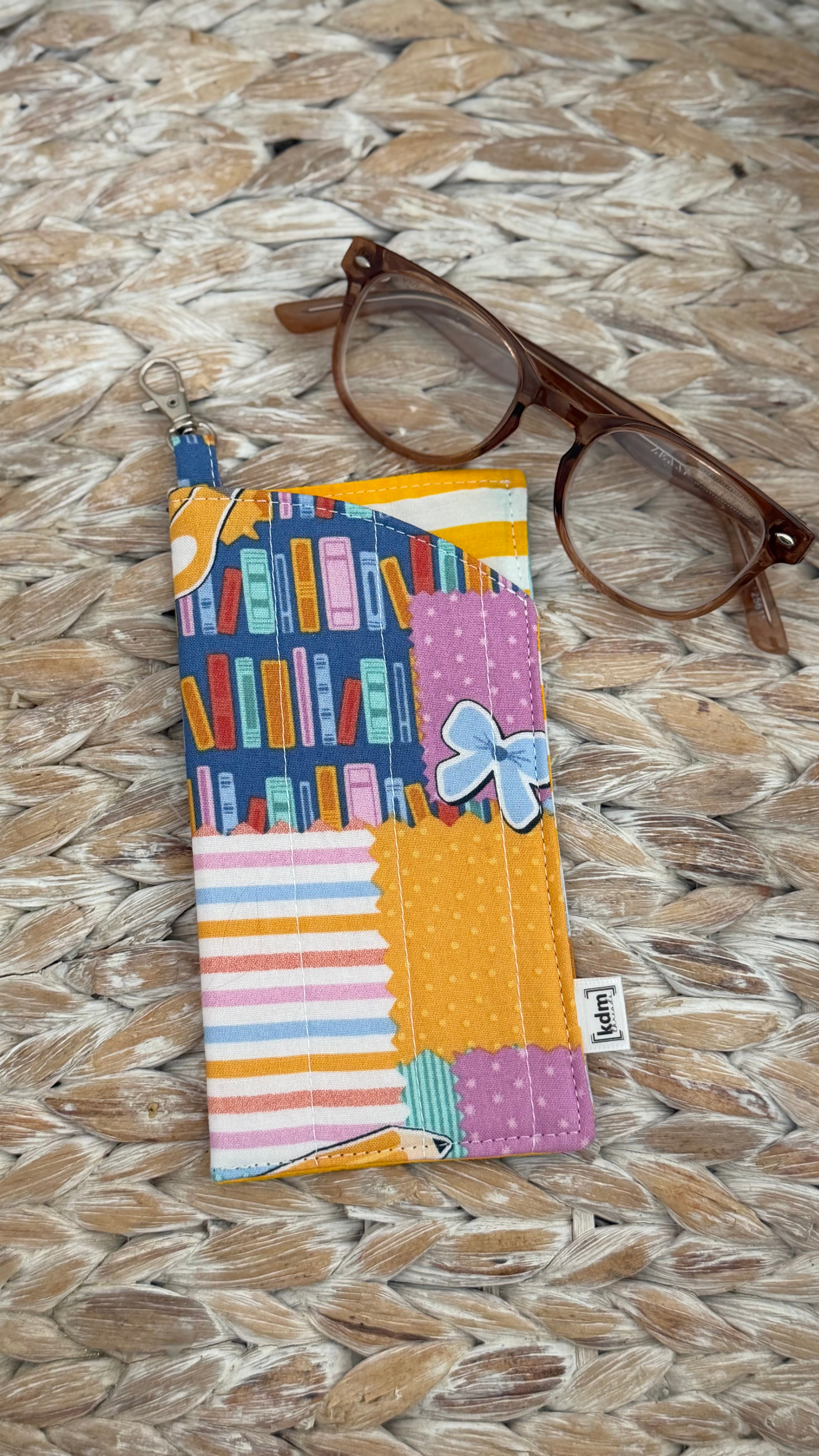 School Themed Glasses Case