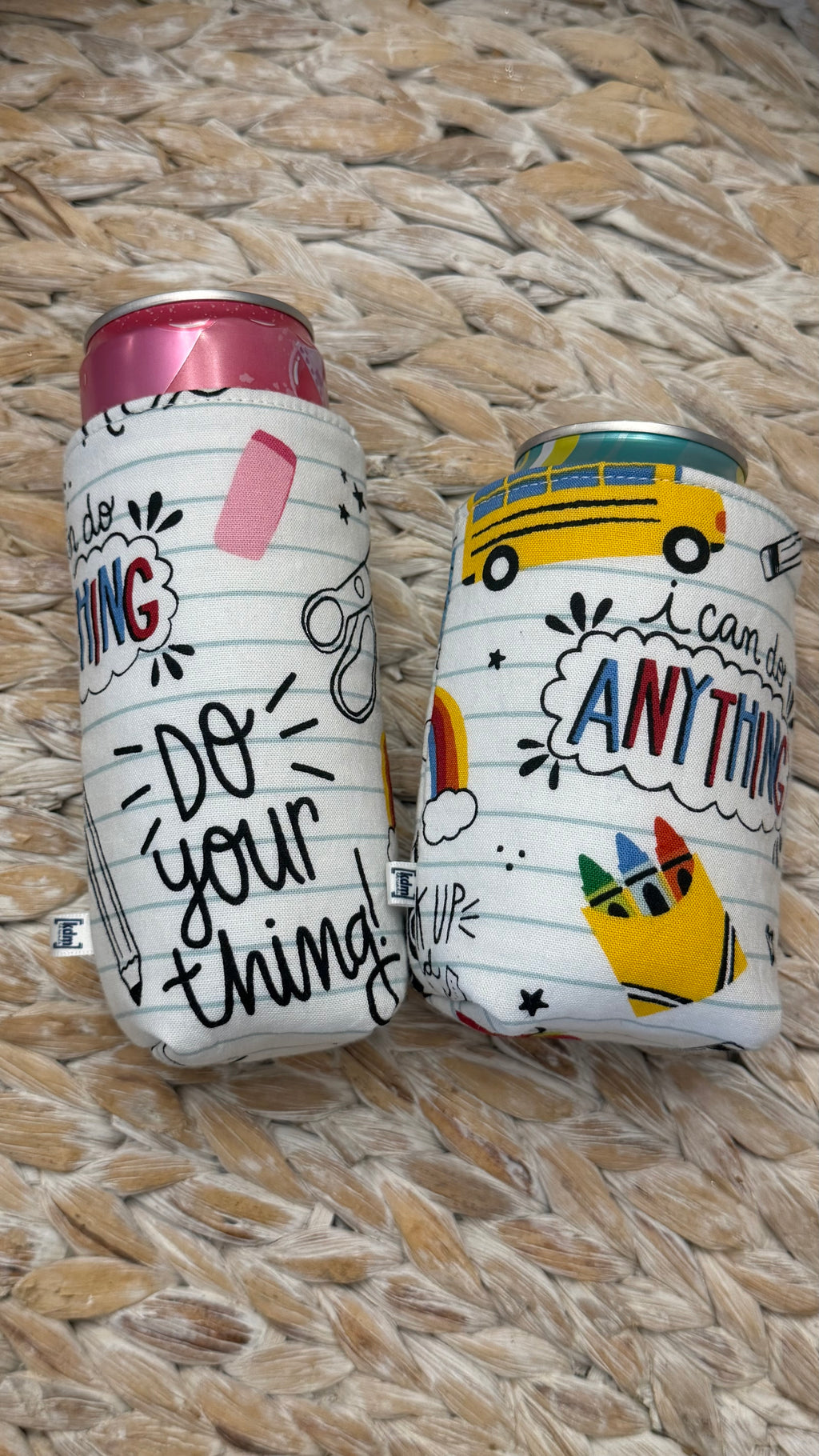 School Themed Can Sleeve