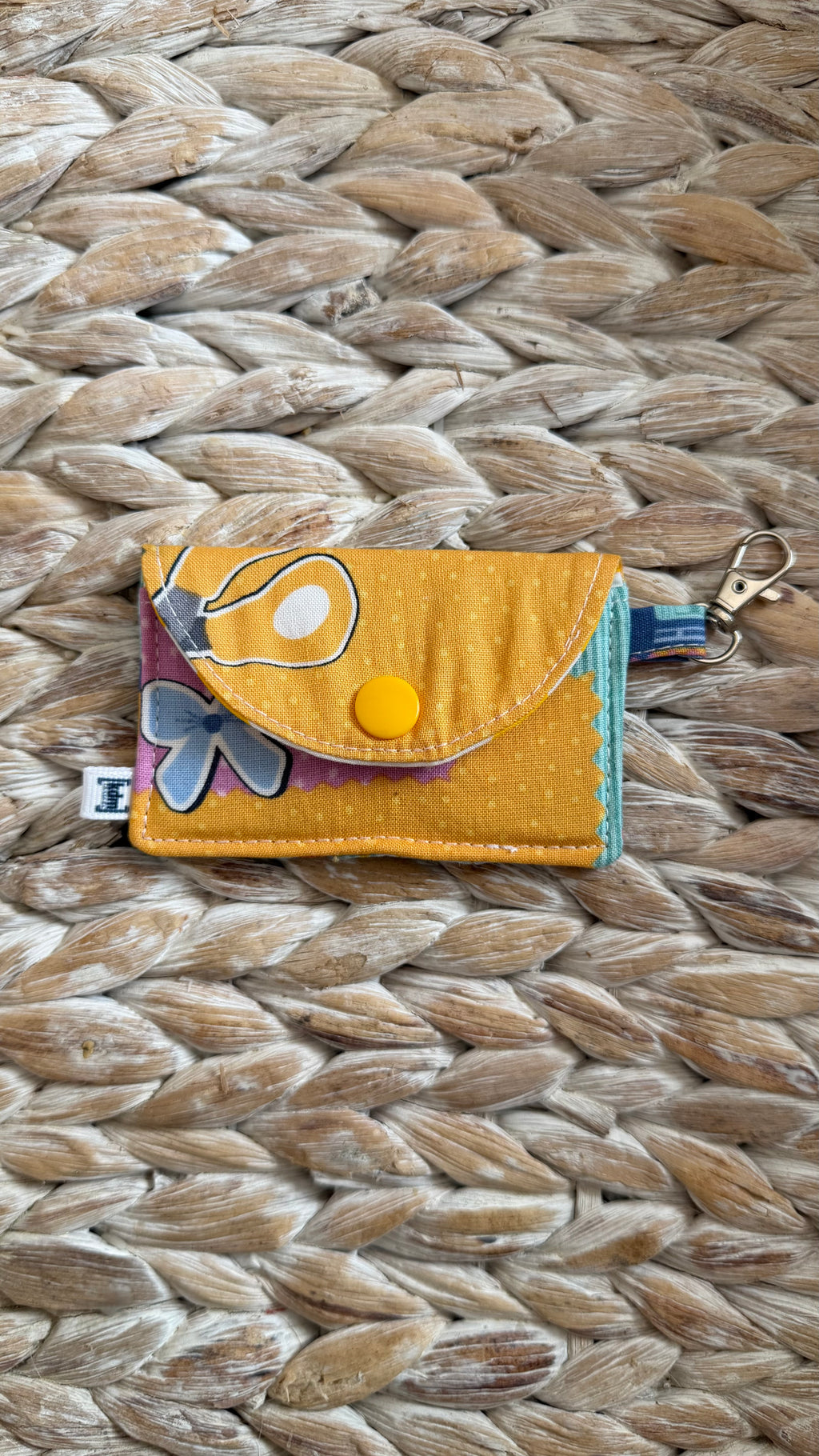 School Themed Mini Wallet Keychain