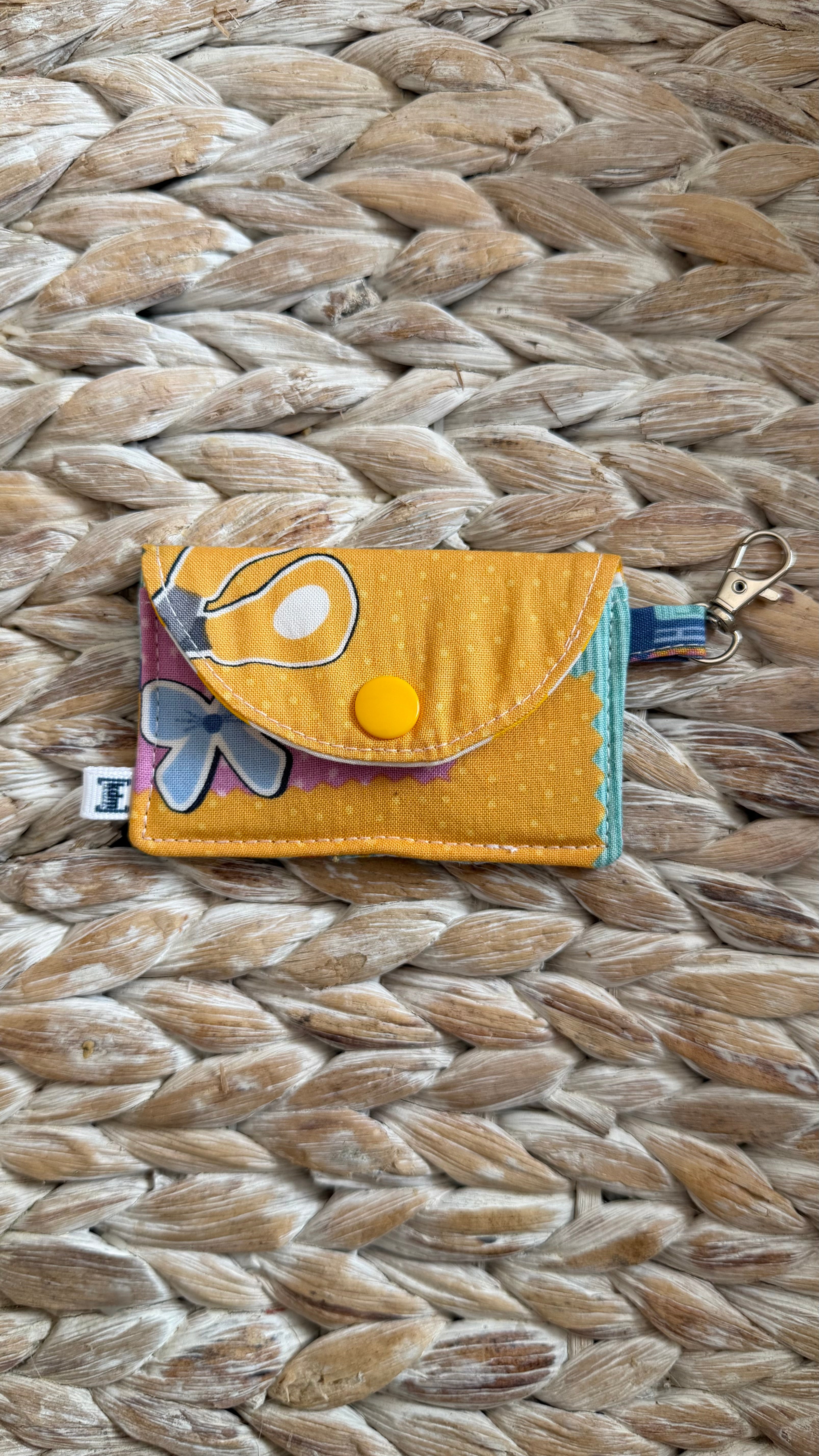 School Themed Mini Wallet Keychain