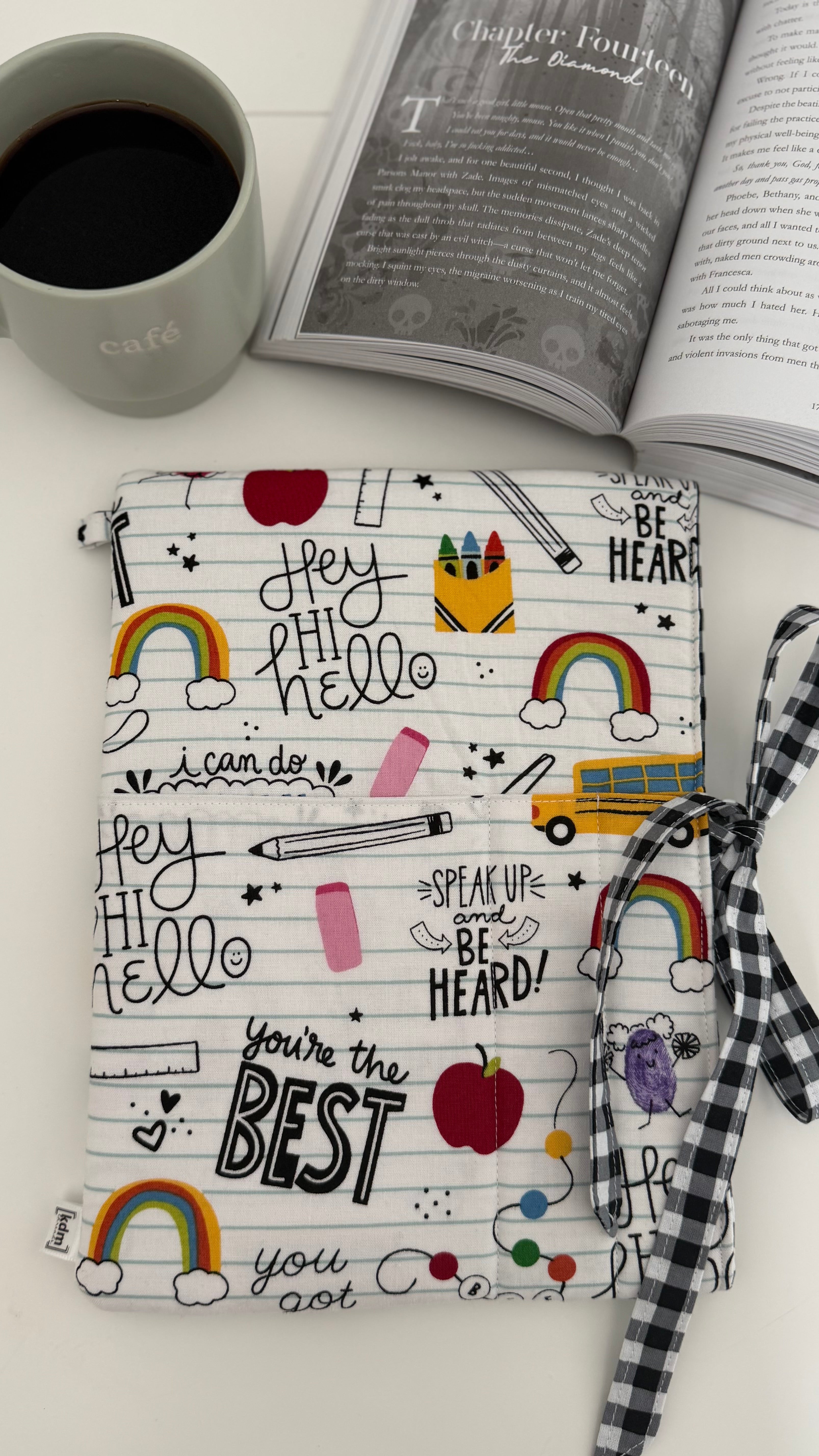 School Themed Book Sleeve