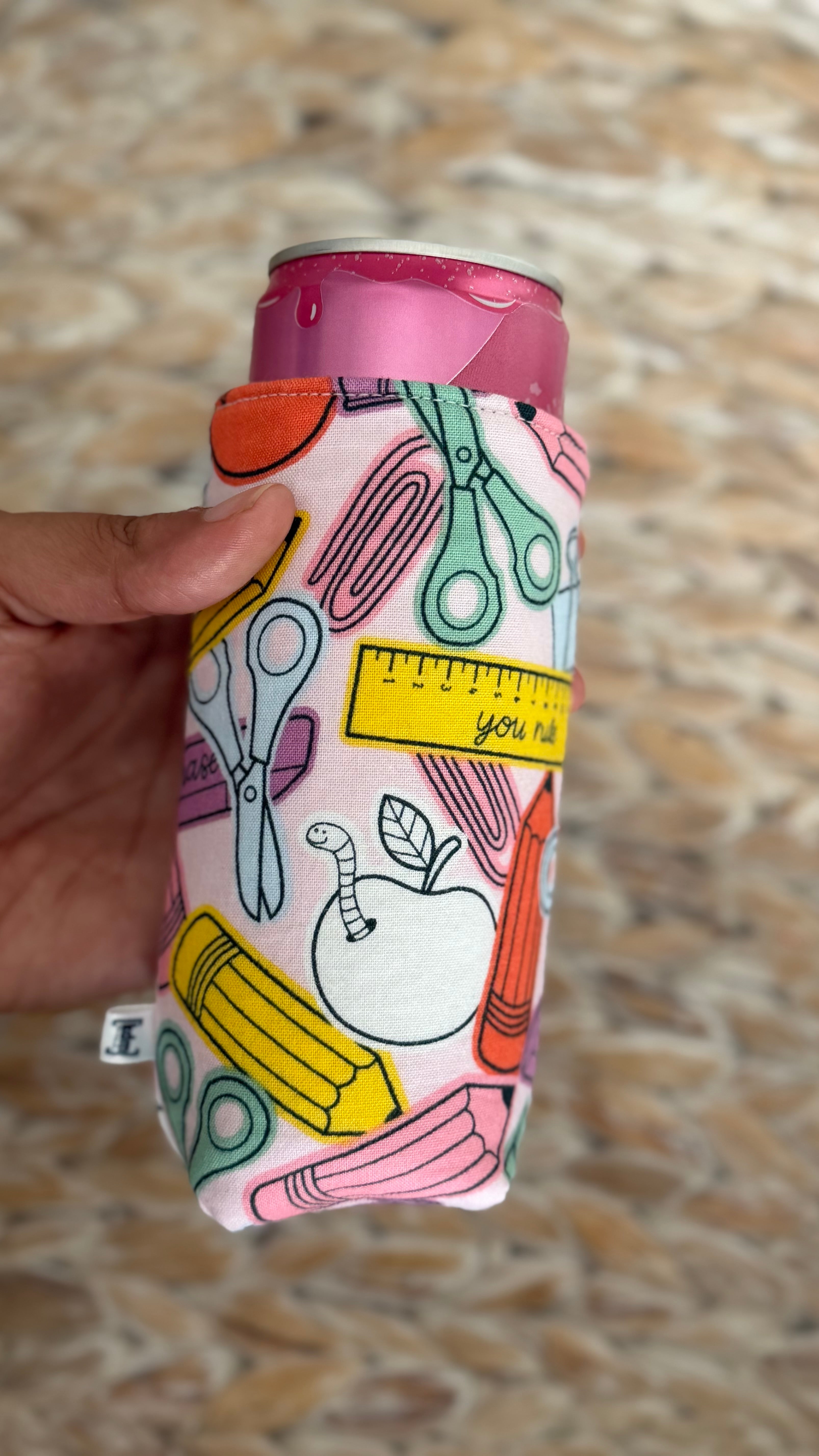 School Themed Can Sleeve