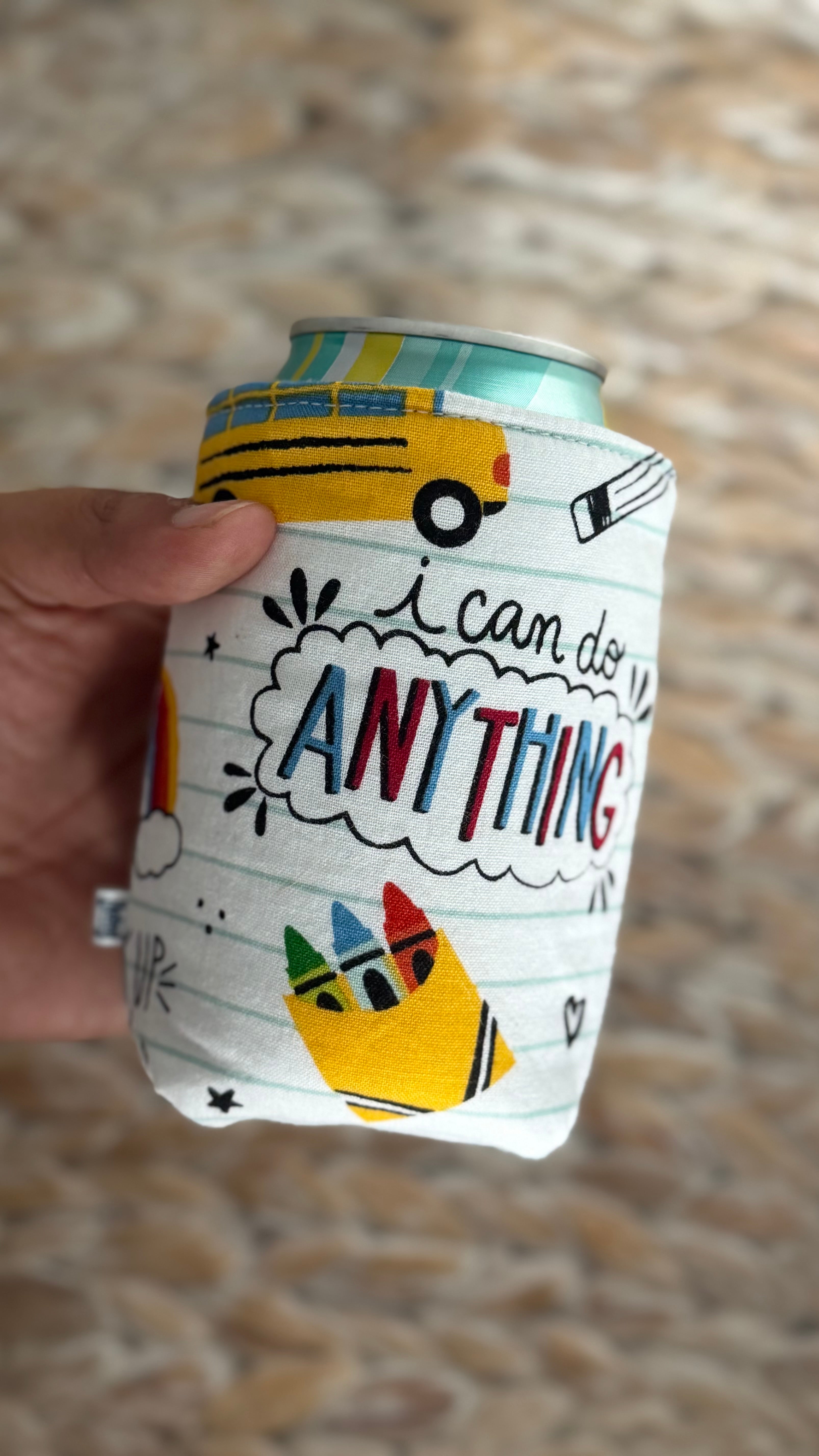 School Themed Can Sleeve