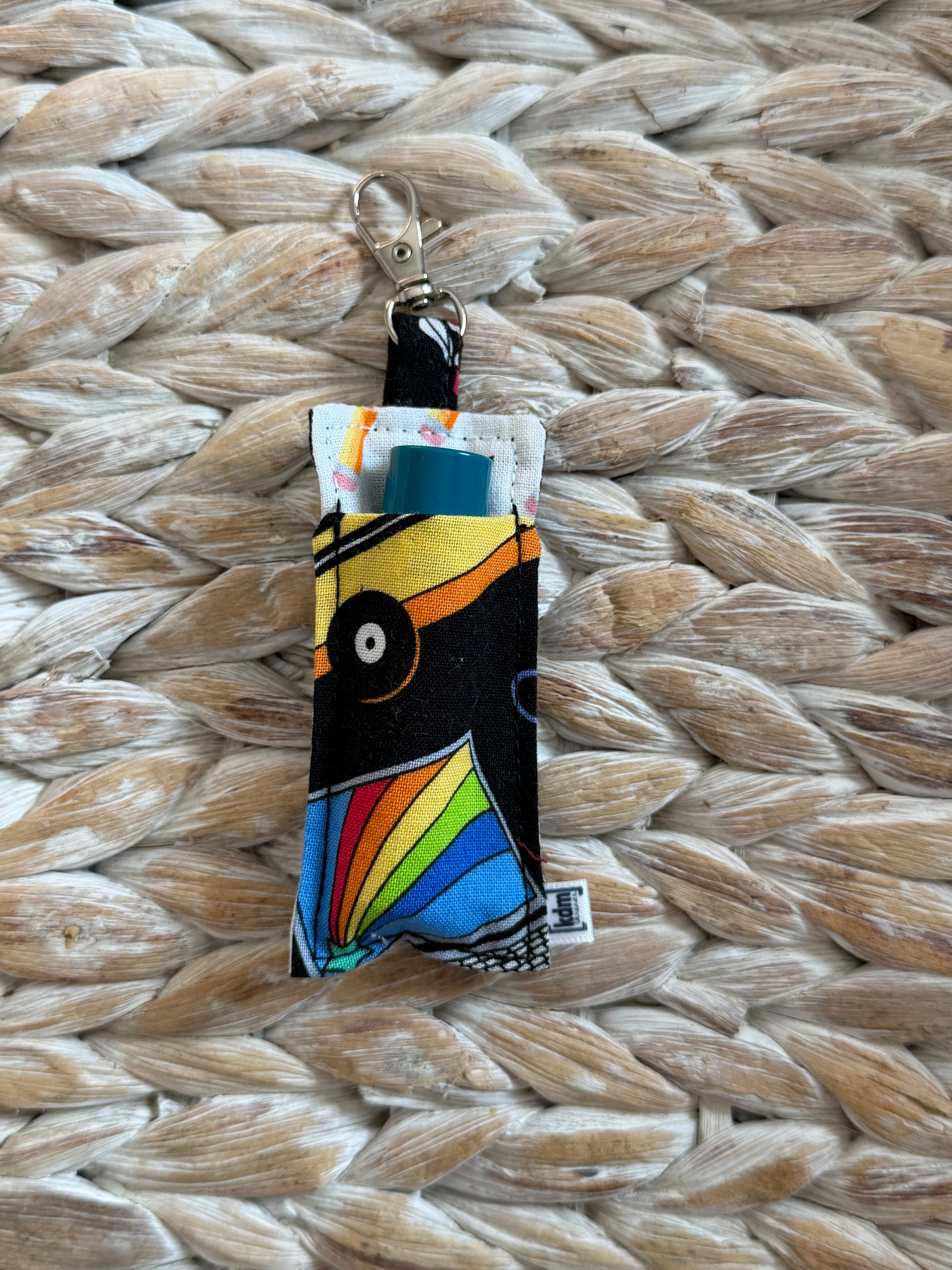 School Themed Chapstick Holder Keychain