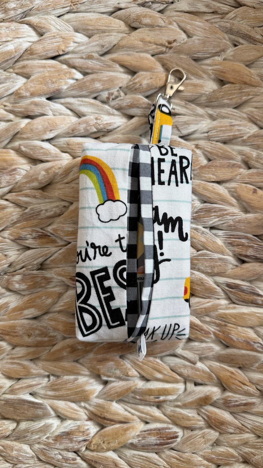 School Keychain Tissue Holder