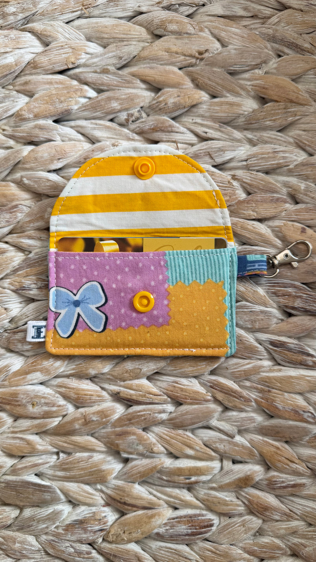 School Themed Mini Wallet Keychain