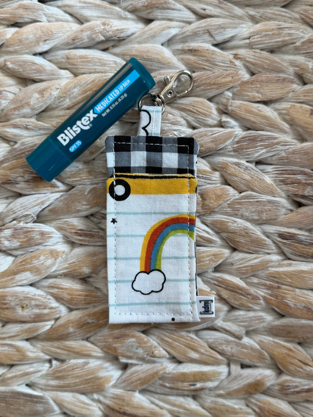 School Themed Chapstick Holder Keychain
