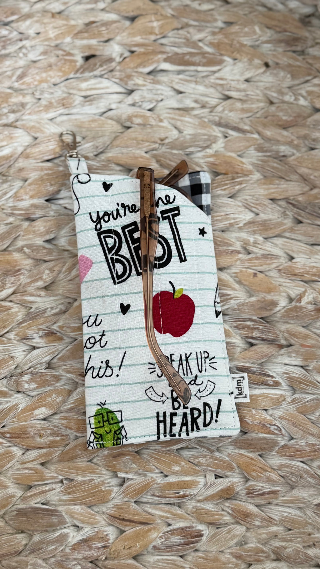 School Themed Glasses Case
