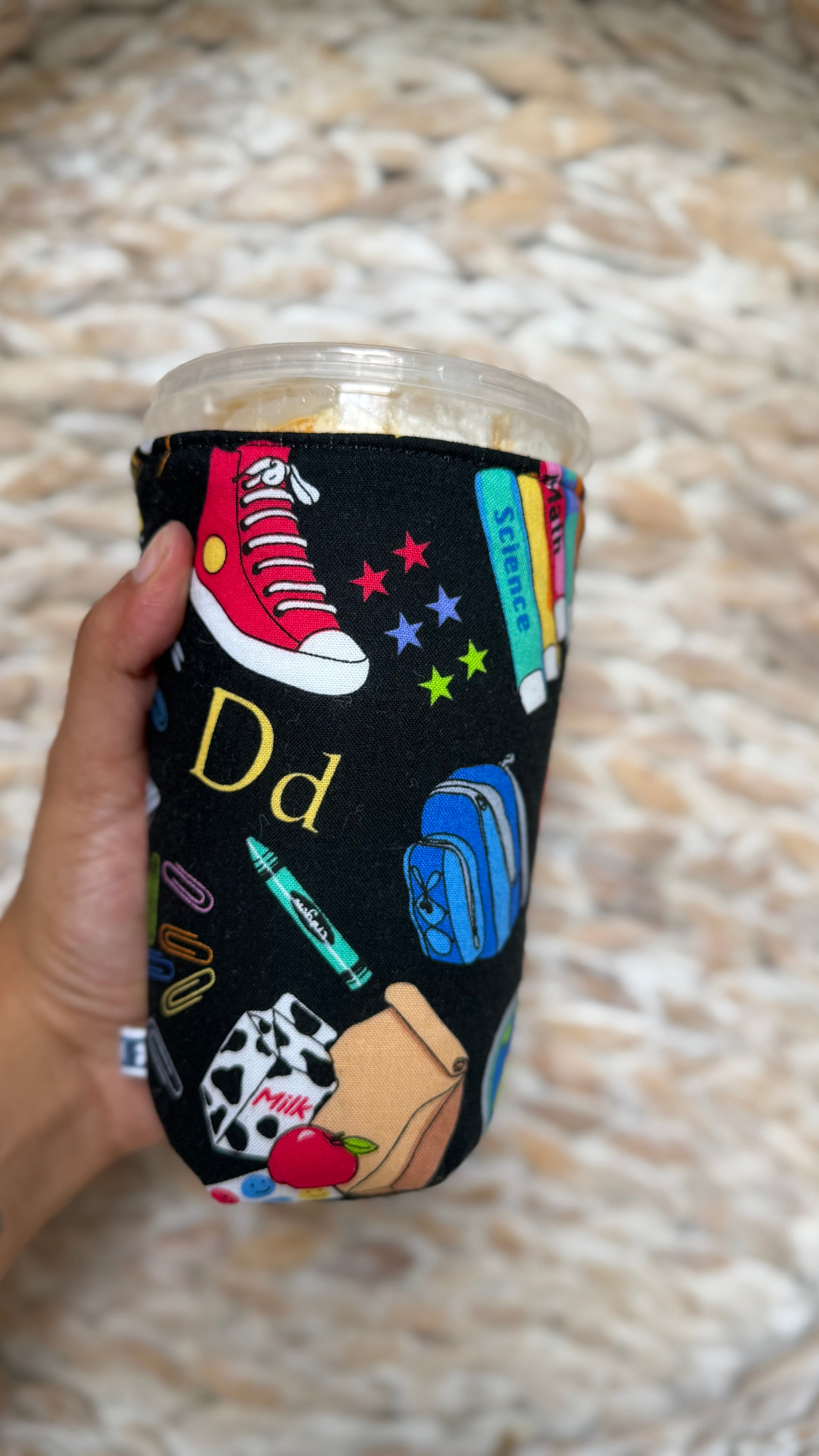 School Themed Iced Coffee Sleeve
