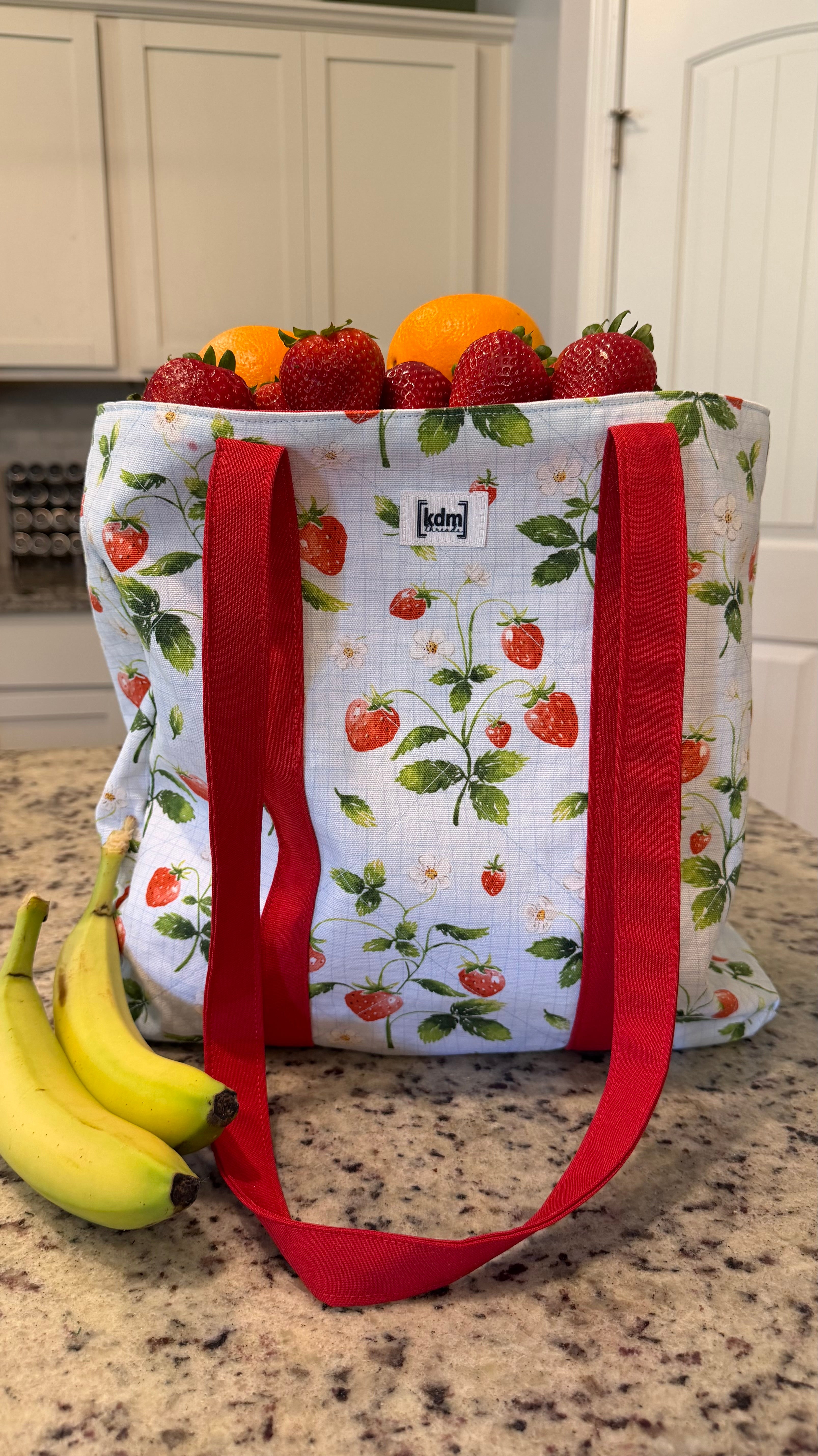 Reusable Strawberry Tote • Everyday Market Bag