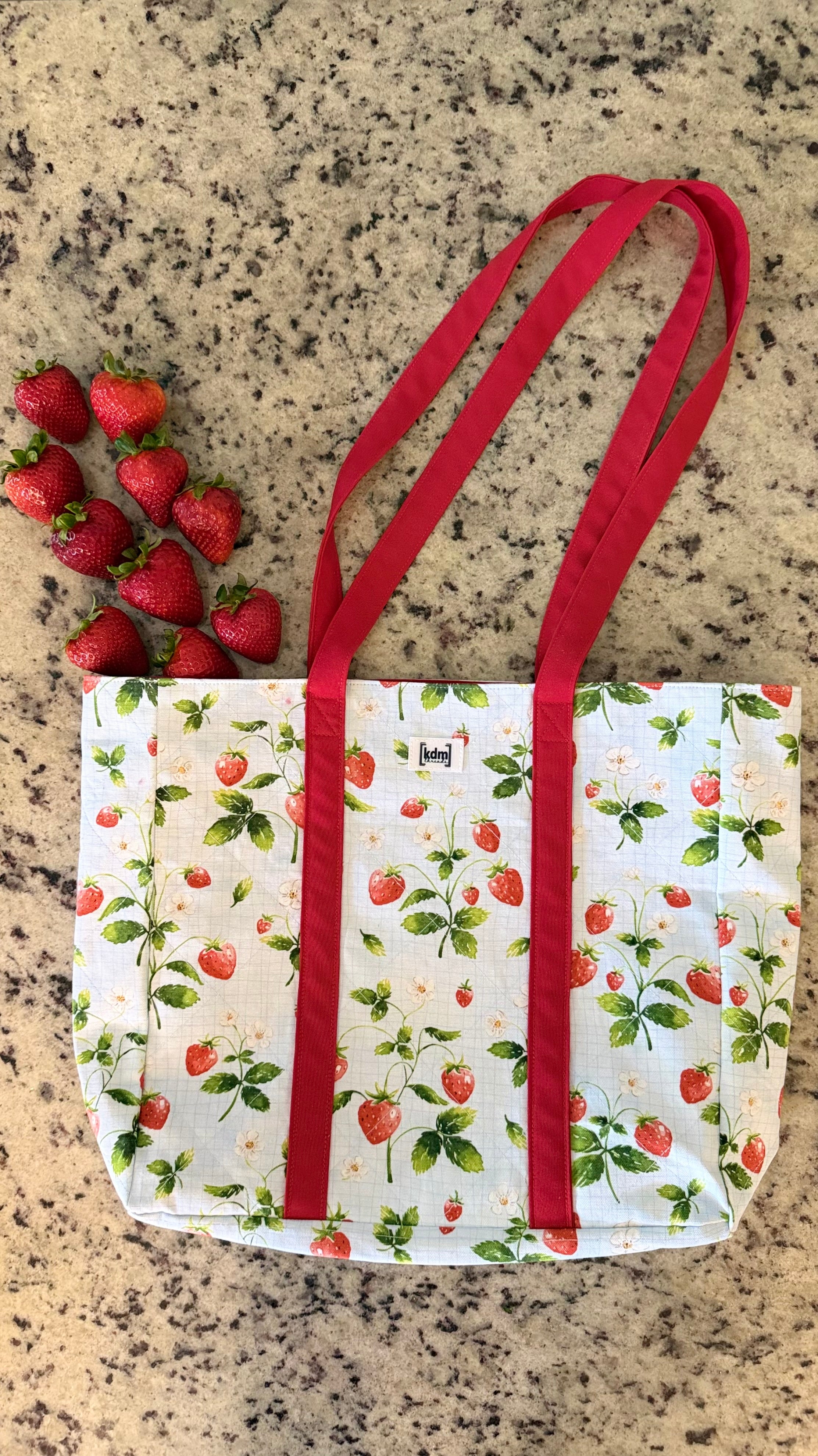 Reusable Strawberry Tote • Everyday Market Bag