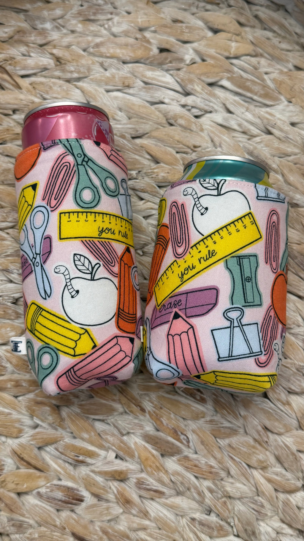 School Themed Can Sleeve