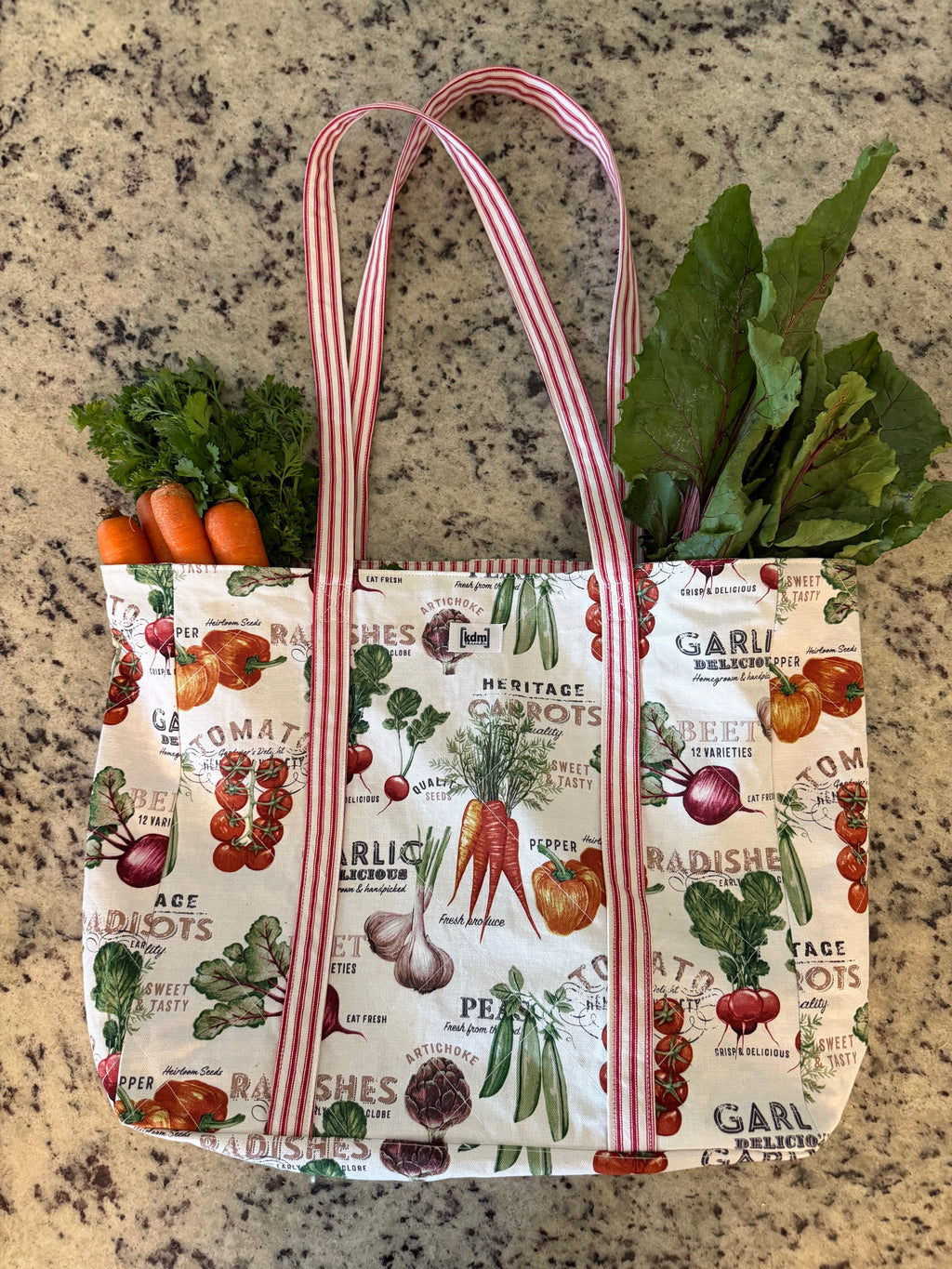 Reusable Grocery Tote • Garden Harvest Market Bag