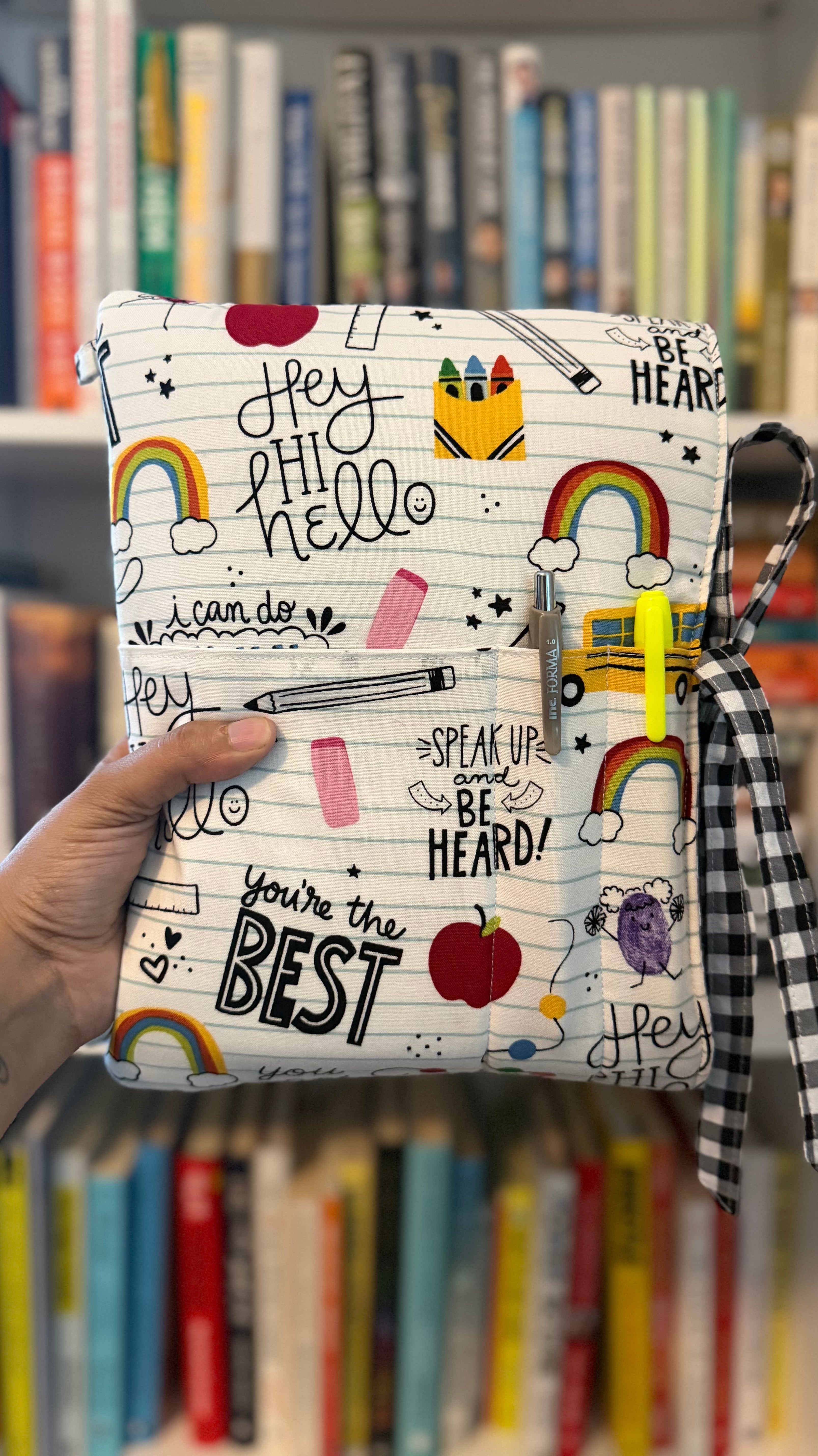 School Themed Book Sleeve