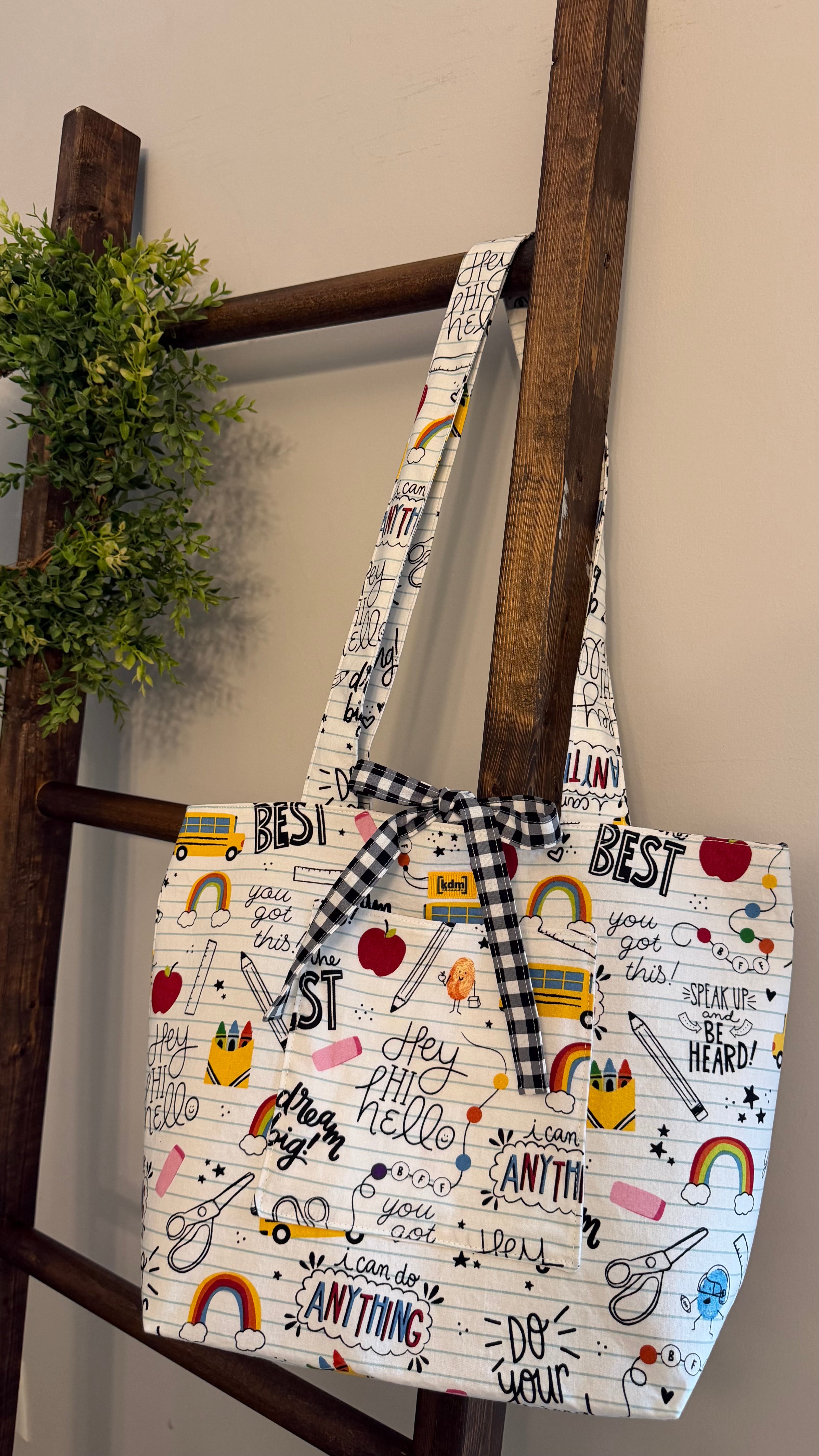 School Quotes Tote